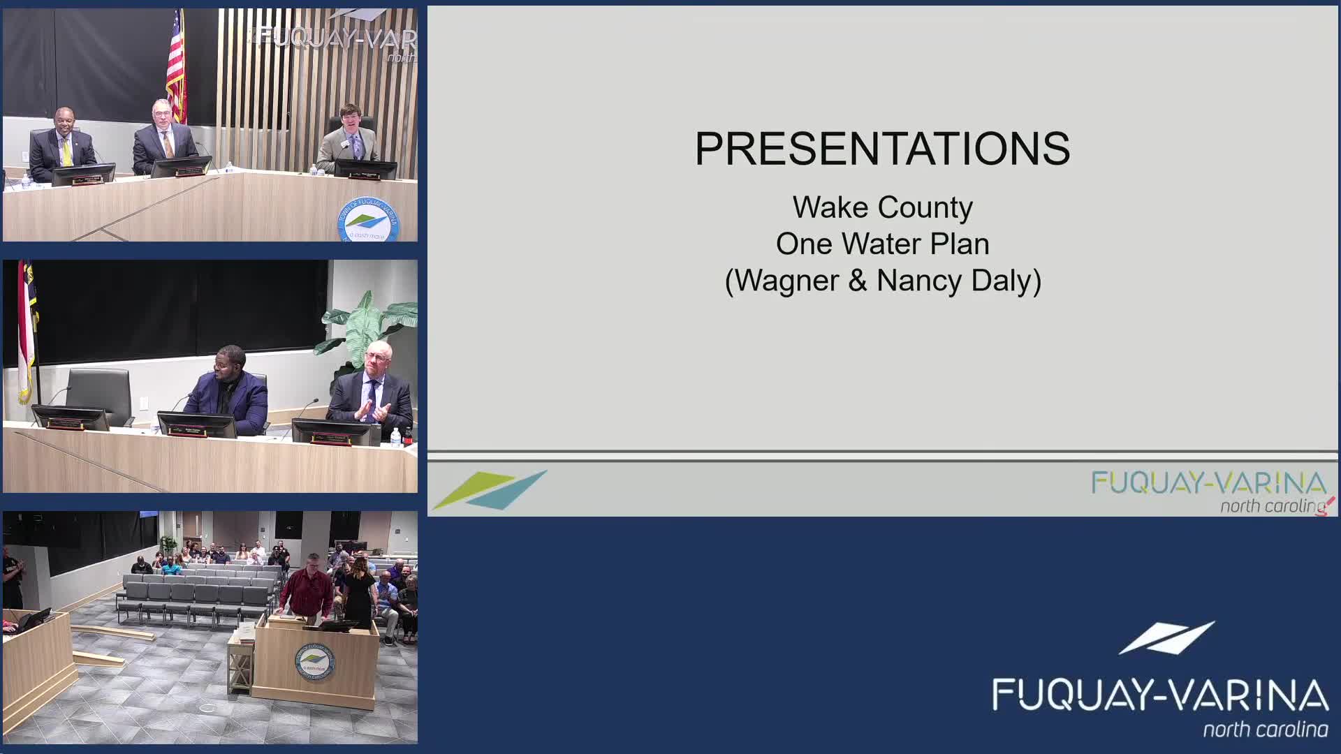 Wake County Water Partnership Presents 50 Year Water Plan Update to Fuquay Varina Board