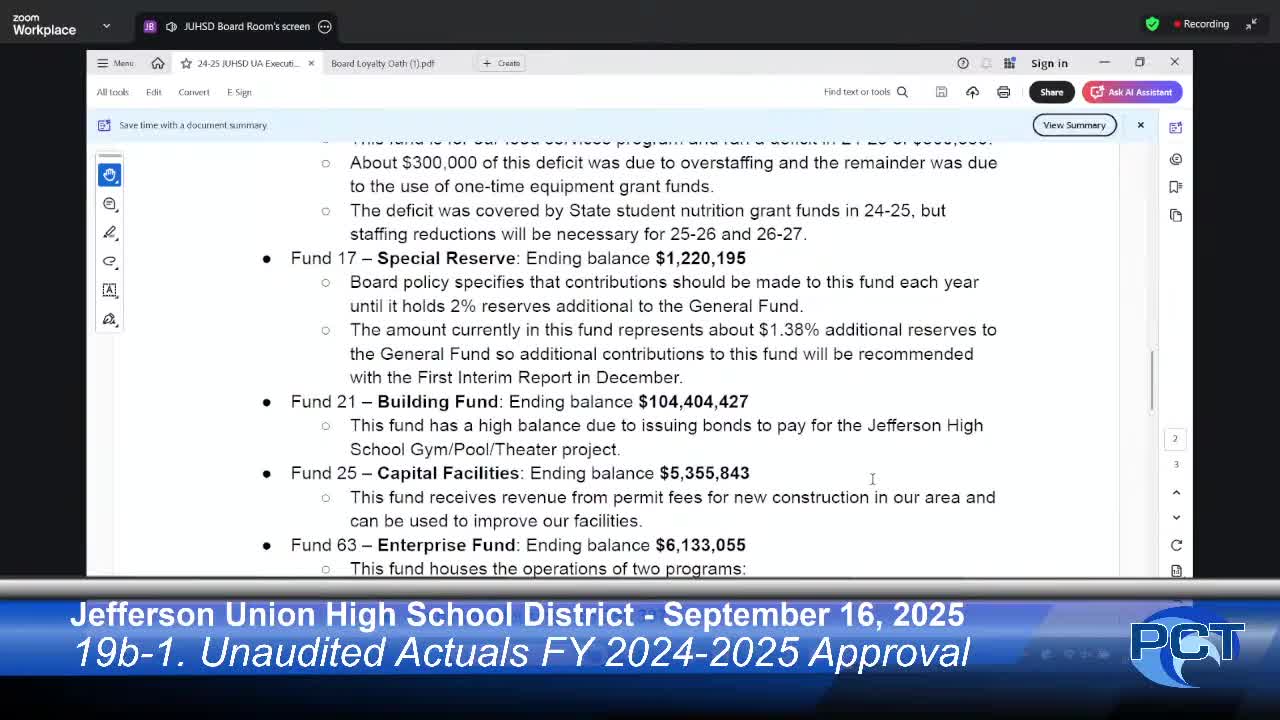 Daly City Council Discusses Fund Transfers for Jefferson Gym and Pool Project