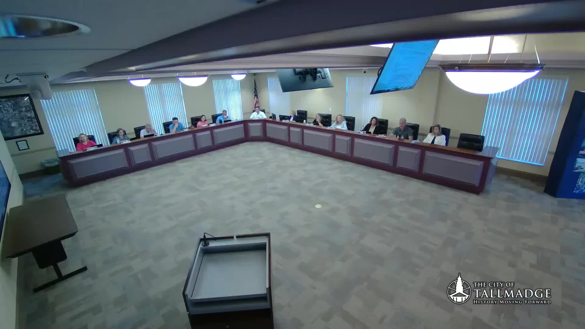 Tallmadge municipal judge Cynthia Curtin introduces herself to council