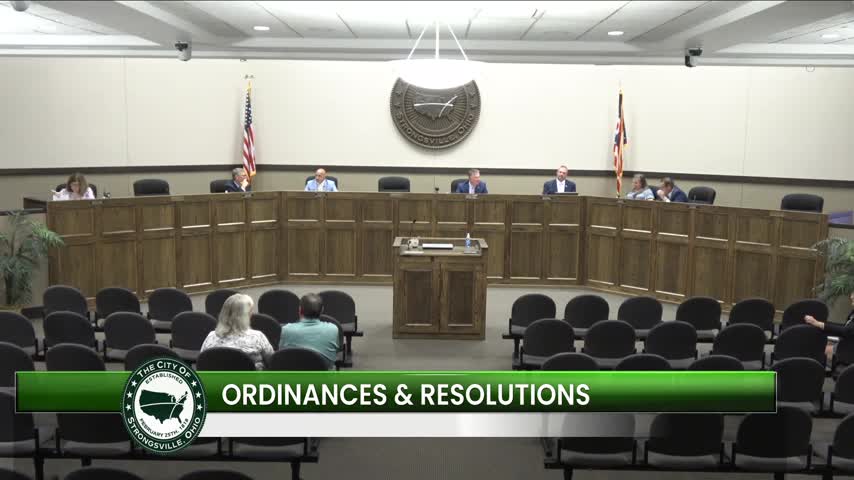 Strongsville council suspends rules and adopts multiple emergency ordinances and resolutions at special meeting
