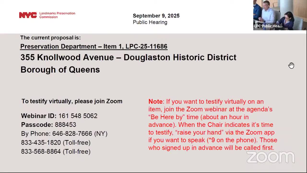 Douglaston commission approves balcony, cedar siding and clay tile roof for 1955 house with conditions