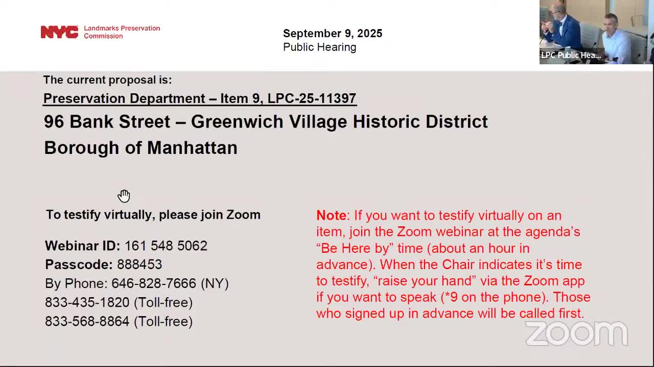 Commission backs brick recladding at 96 Bank Street after rejecting thin‑brick plan