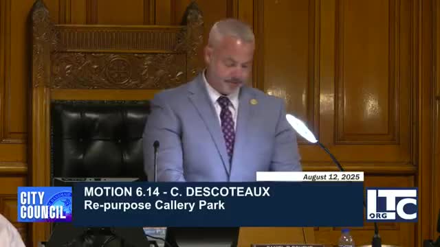 Council pauses Calvary Park RFP and sends potential repurposing to neighborhood subcommittee