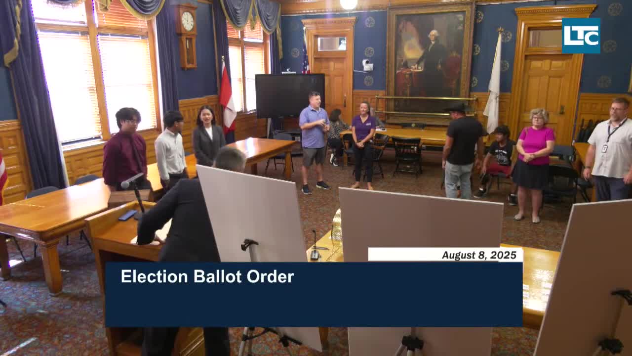 Lowell election director draws ballot order for Sept. 9 preliminary; mail and early-vote deadlines announced