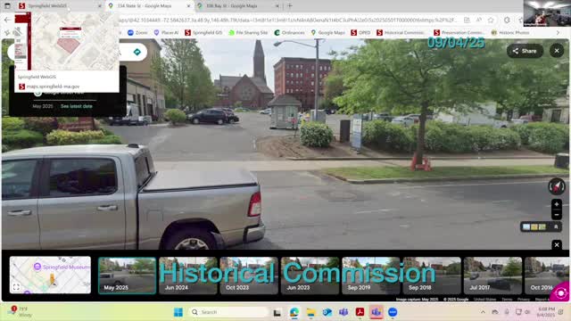 Commission approves in‑kind brick walkway repair at Museum of Springfield History