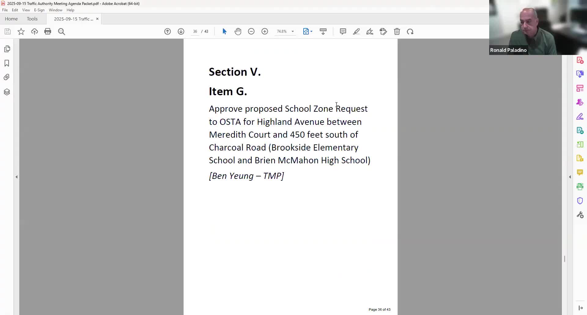 Authority approves requests to expand school zones on Highland Avenue and near Jefferson Elementary