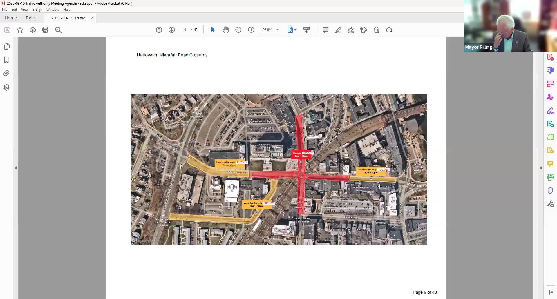 Authority approves street closures for Halloween Night Fair and Holiday Extravaganza