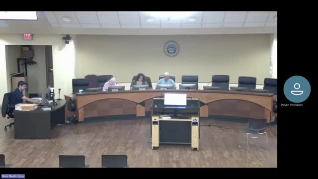 Commission notes two agent-level actions: Bank building remediation at 394 Main and a deck at 172 Sycamore