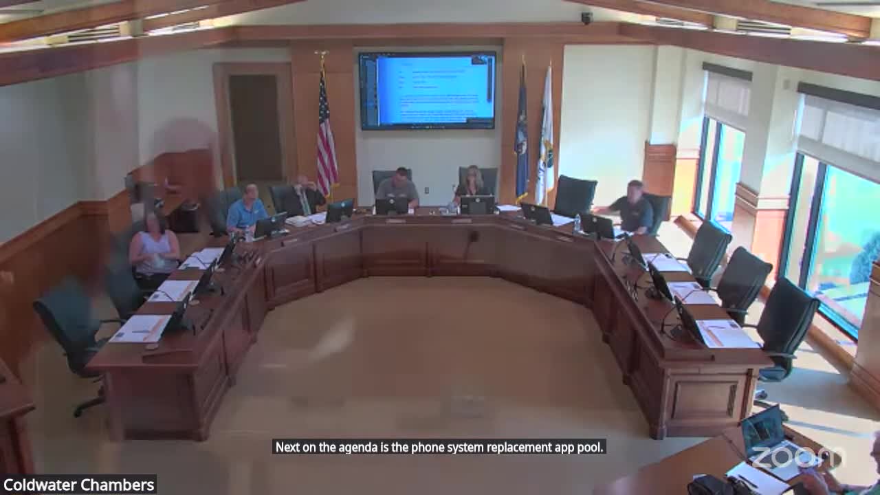 Board approves $47,753 share for phone-system replacement; full project cost $95,506