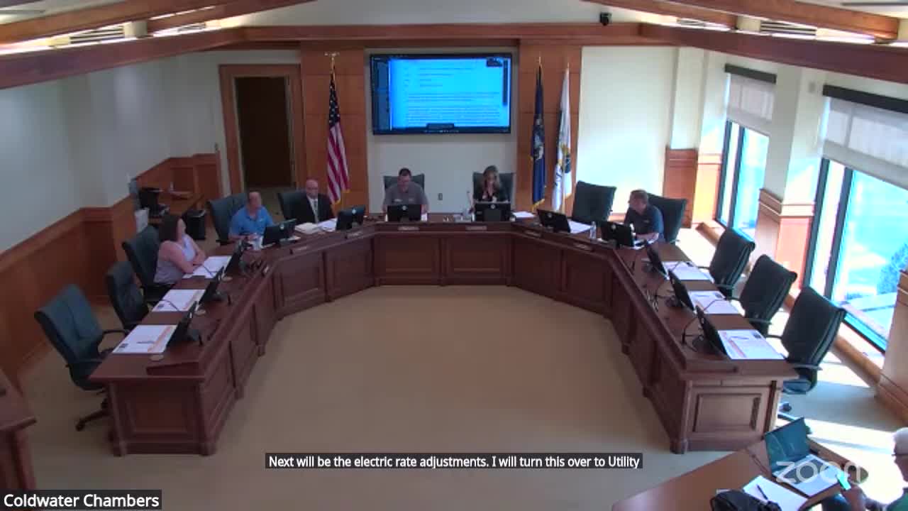 Coldwater BPU approves rate adjustments, cites MISO auction and state renewable mandates