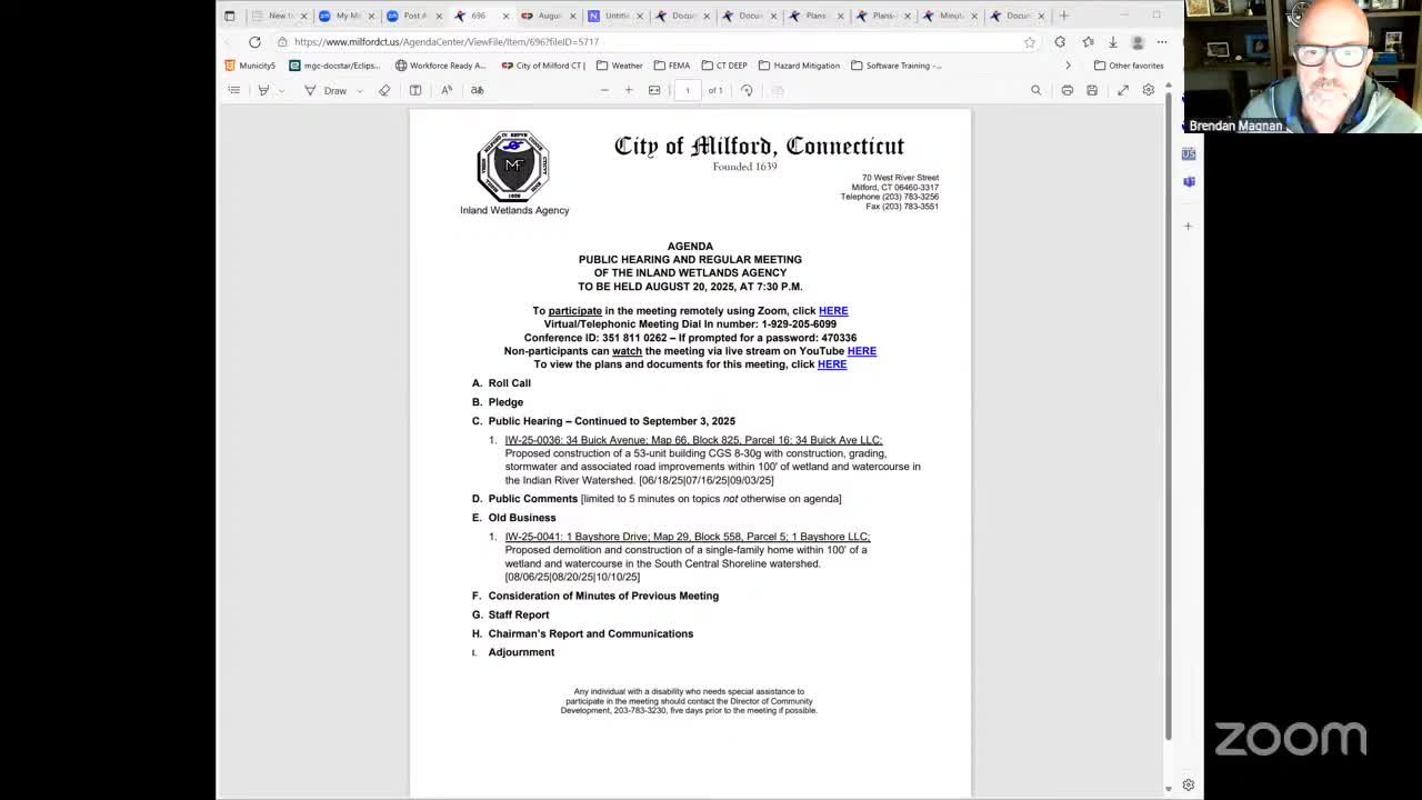 Milford wetlands agency schedules site walk for proposed rebuild at 1 Bayshore Drive amid engineering, jurisdiction questions