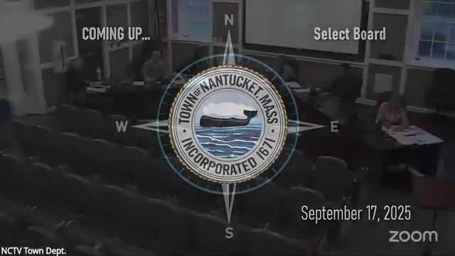 Nantucket Select Board Addresses Housing, STR Regulations and Coastal Resilience Efforts