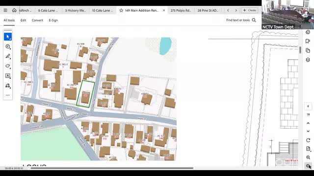 Commission approves restoration of historic porch at 149 Main Street with conditions