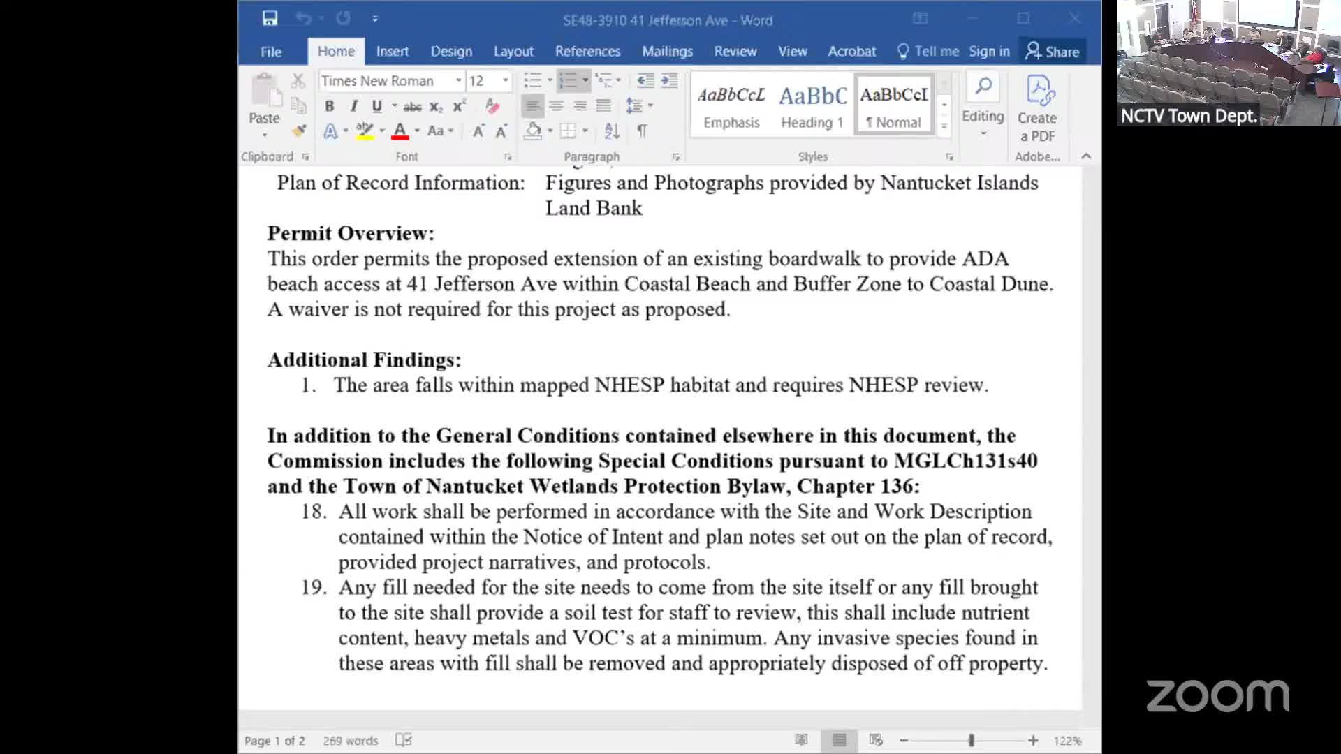 Nantucket commission accepts deed restriction, requires $11,100 penalty and ongoing monitoring for 14 Plover Lane restoration