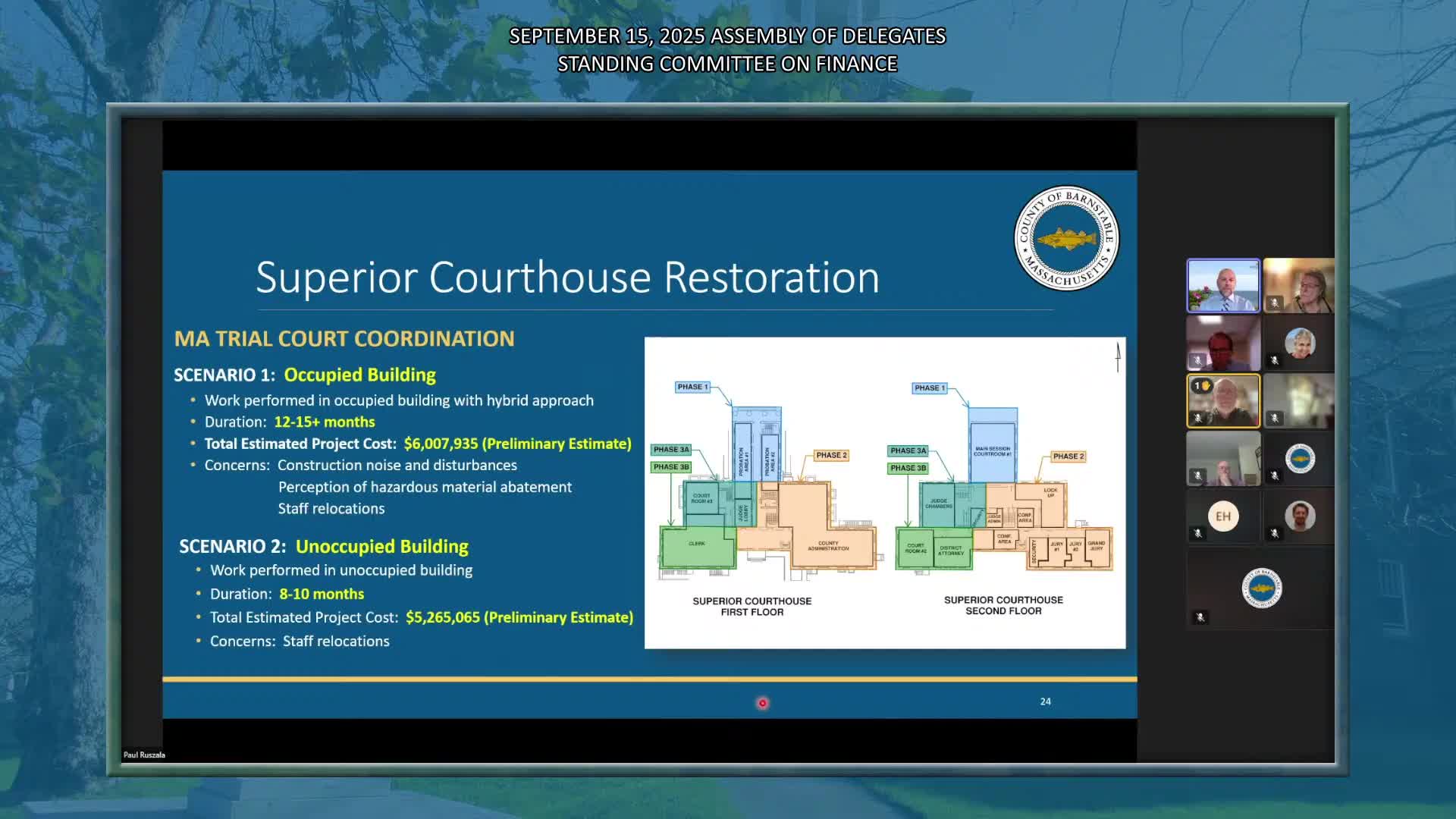 County Holds Discussions on $6M Building Project and PFAS Funding Challenges