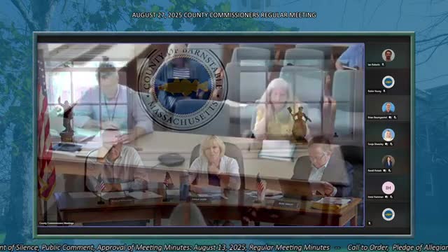 Barnstable County human-rights coordinator says immigration enforcement is rising on Cape Cod; commissioners discuss coordinated response