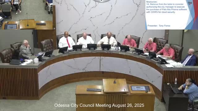 City council authorizes purchase of Palo Alto Prisma cloud security platform for roughly $124,319