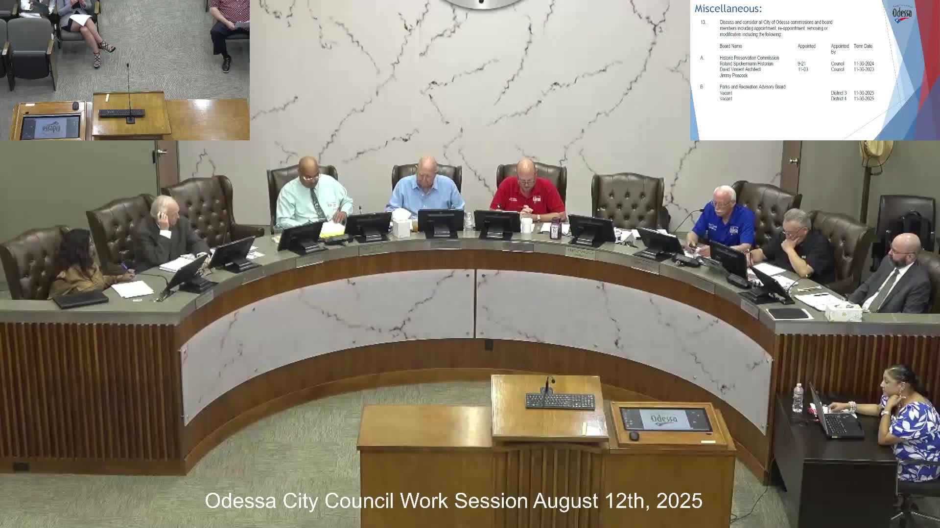 Council appoints members to Parks Advisory and Historic Preservation commissions