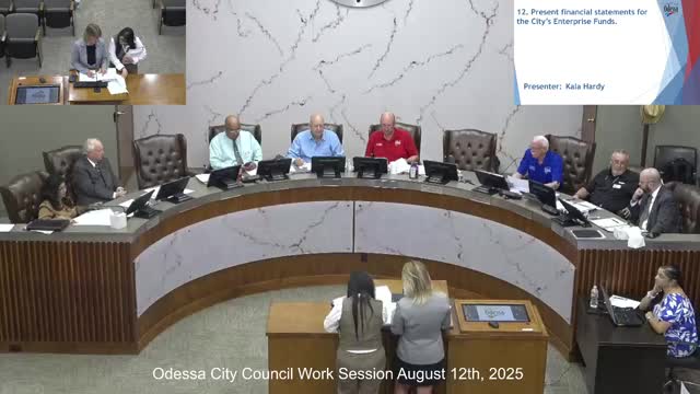 City presents FY 2025–26 proposed budget and improved enterprise fund financial reports