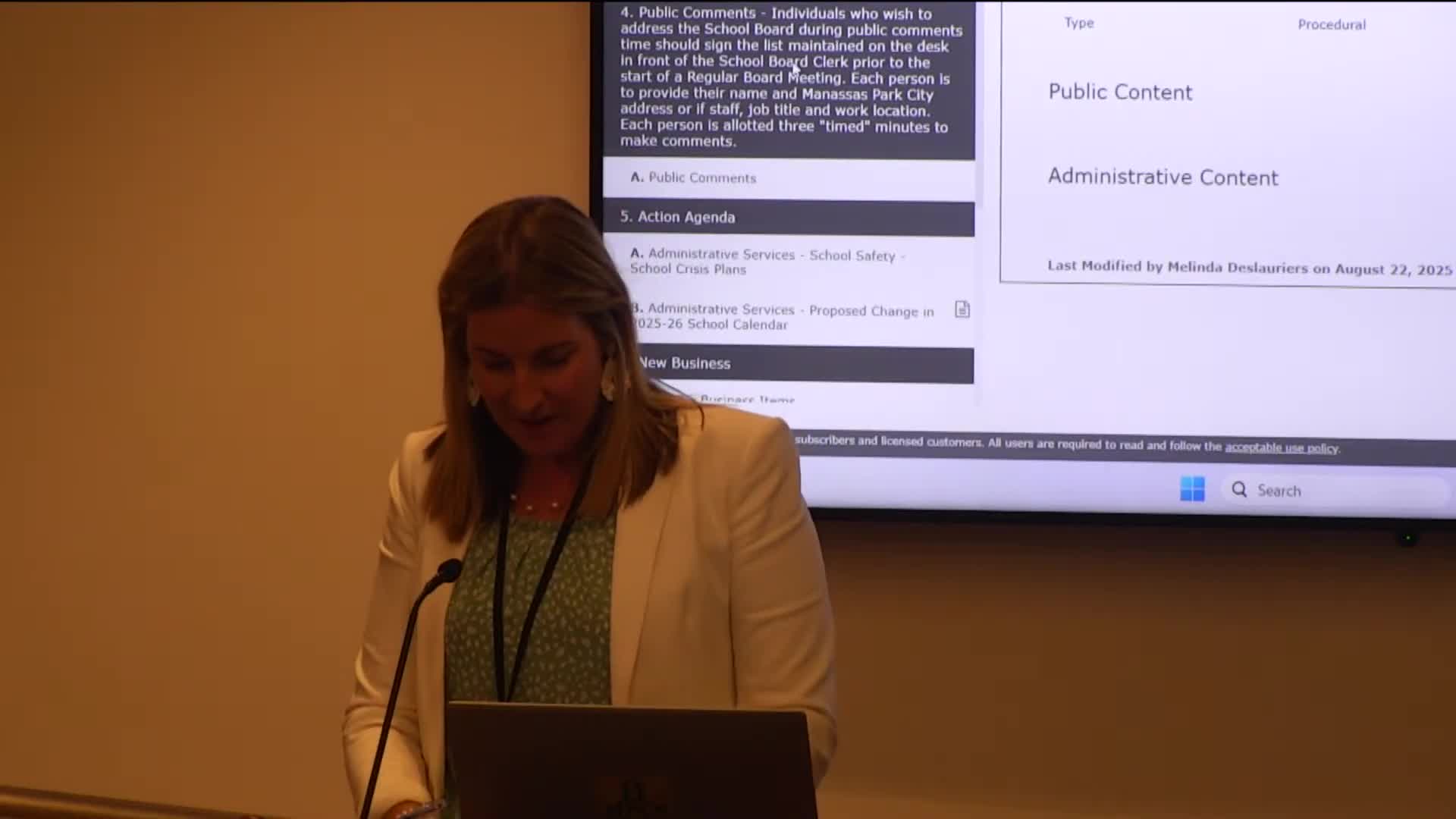 School Board Certifies 2025–26 Crisis Plans, Keeps Details Withheld