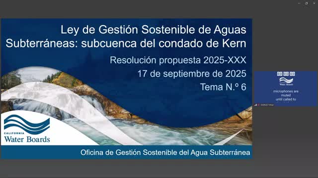 Kern County Board Discusses Groundwater Management and Community Involvement Strategies