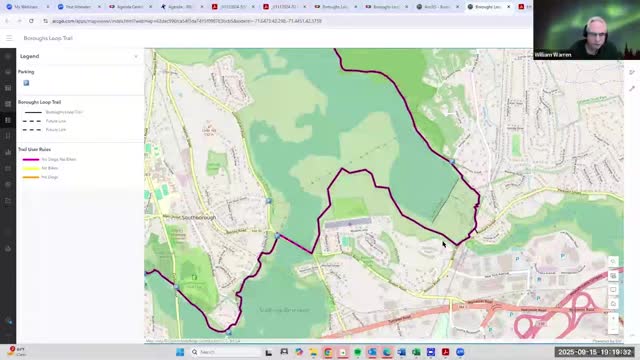 Committee Discusses Accessible Parking and Crosswalk Plans for Burrs Loop Trail