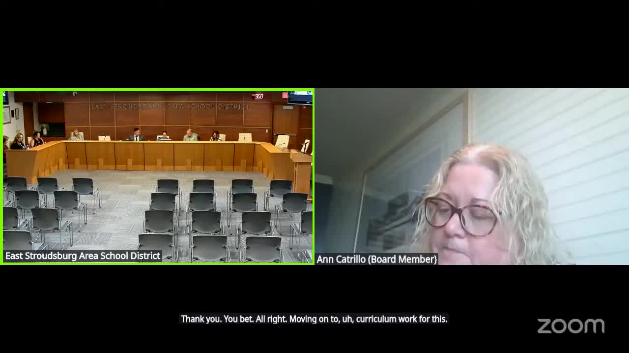 District outlines secondary curriculum writing, new courses and resource purchases for special education and screening tools