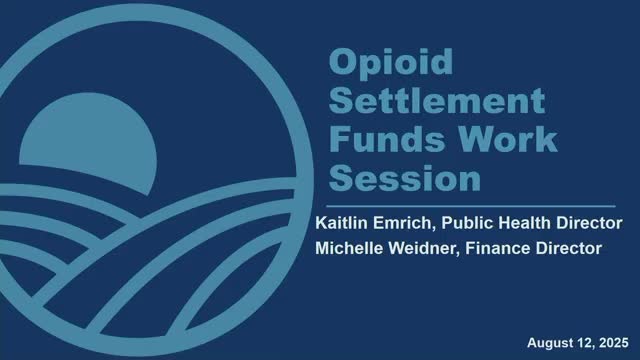 Board approves committee to build application process for opioid-settlement grants