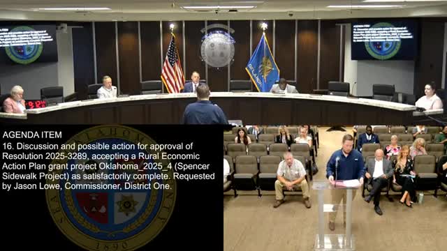 County accepts completion of nearly one-mile Spencer sidewalk built with REAP grant