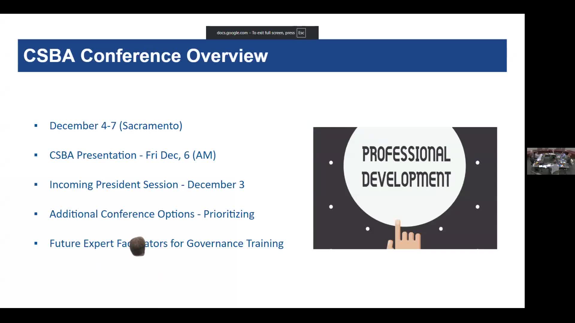 Pacific Grove board to present at CSBA on avoiding 'culture wars'; trustees discuss delegates and student rep participation