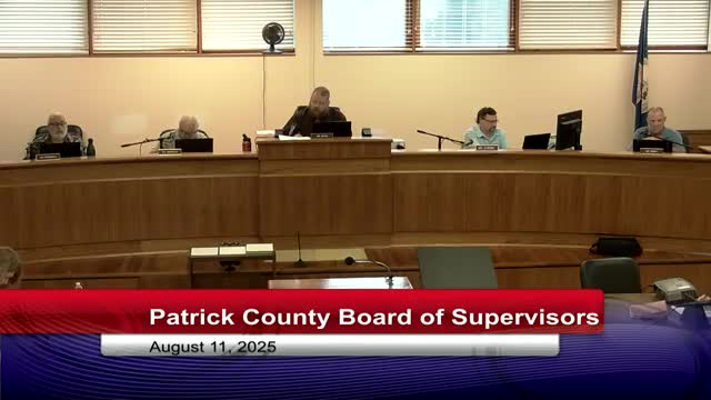 Patrick County Supervisors Approve Emergency Services Contracts and Discuss Tourism Grants
