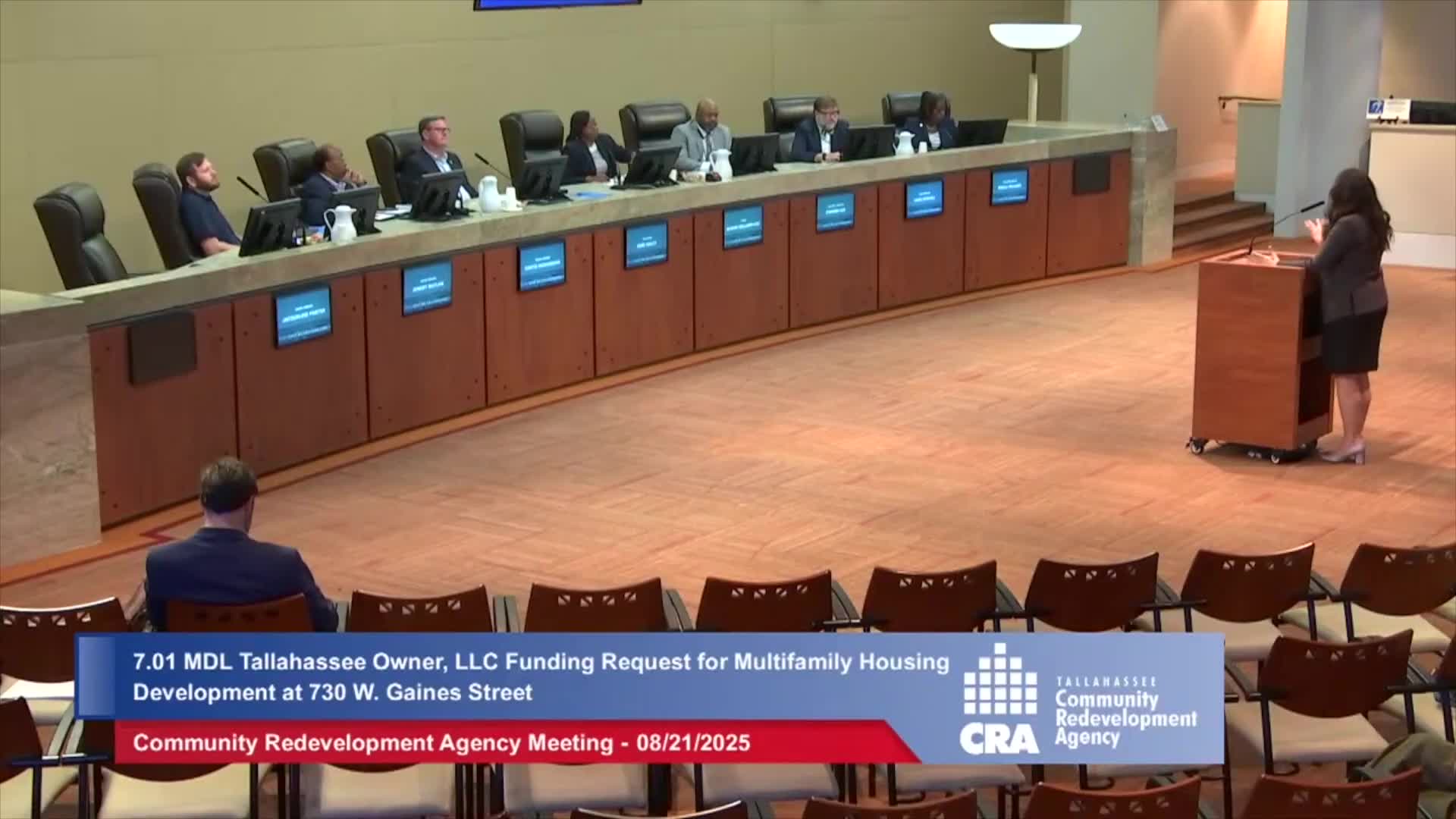 CRA approves rebate of city tax increment for Gaines Street development after debate over student housing