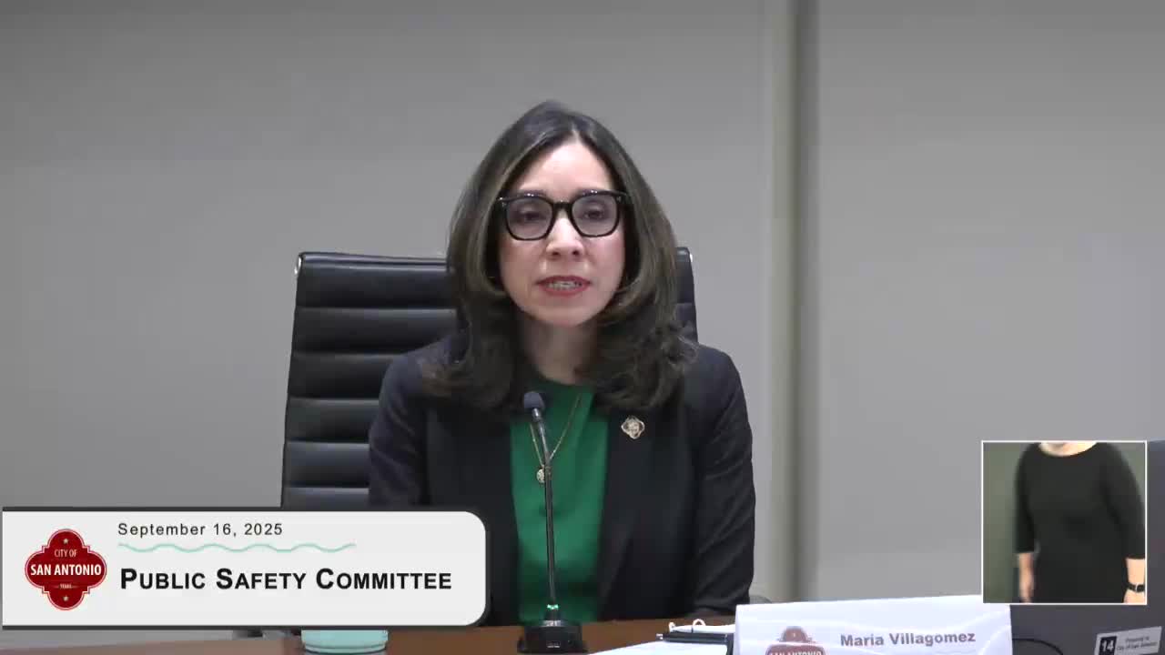 Police Chief Solomé updates committee on elder abuse prevention efforts in Texas