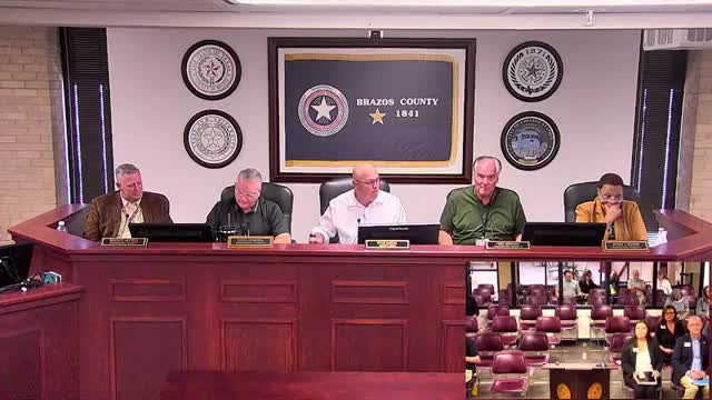 Texas Association of Counties reviews risk, health and training services with Brazos County commissioners