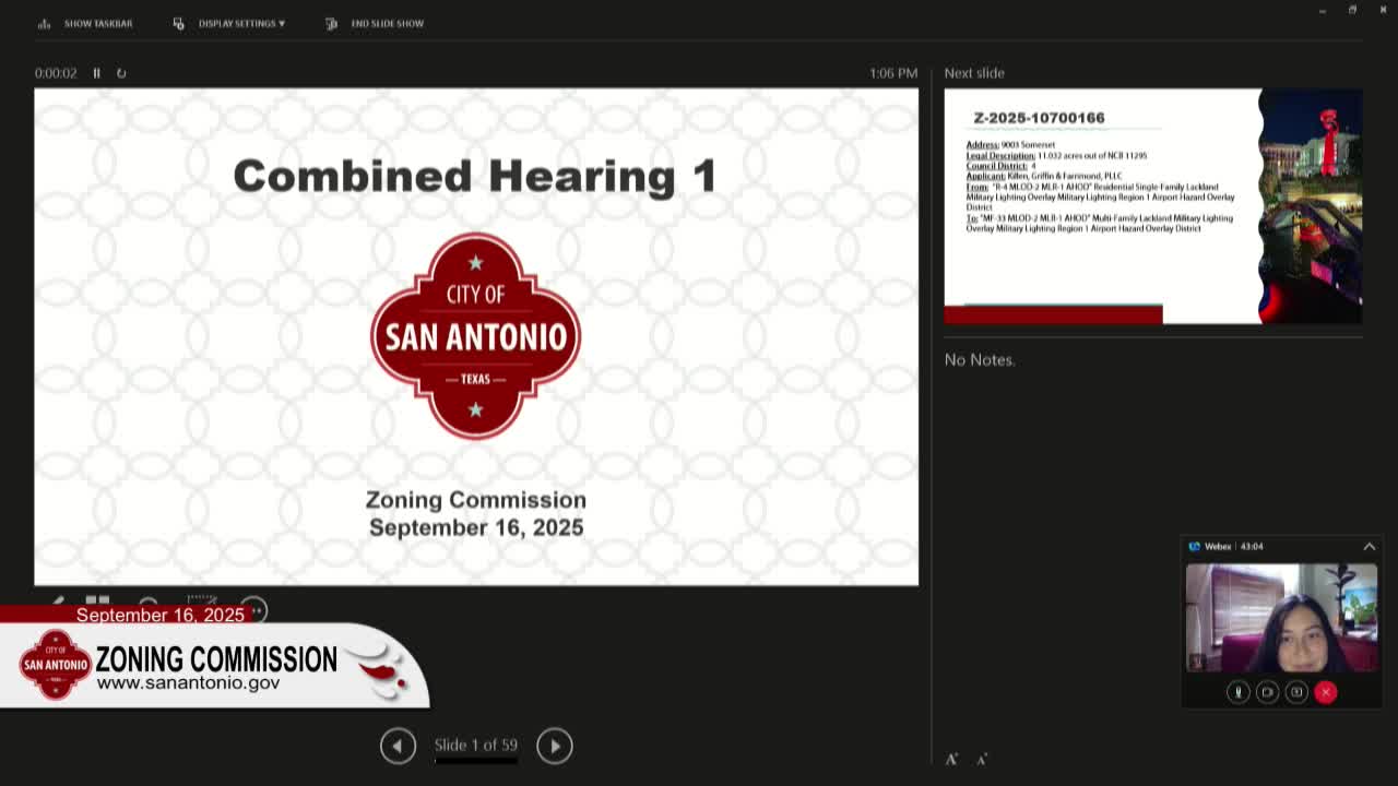 San Antonio Zoning Requests Include Changes for Multiple Areas and No Neighborhood Support