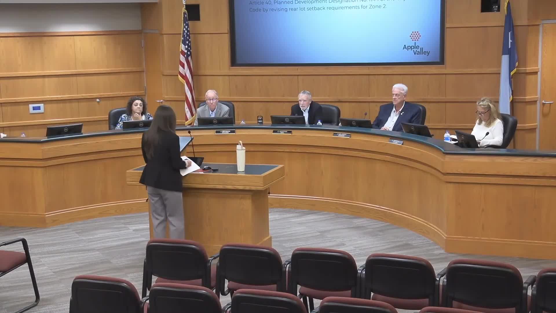 Council approves ordinance correcting rear setback for Orchard Place Apartments