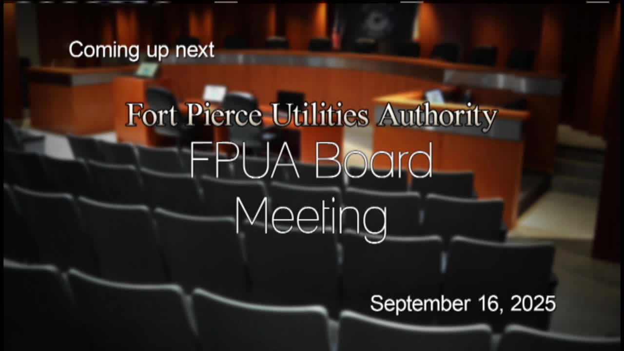 FPUA Board Approves Contract for Equipment Storage Building at Water Treatment Plant
