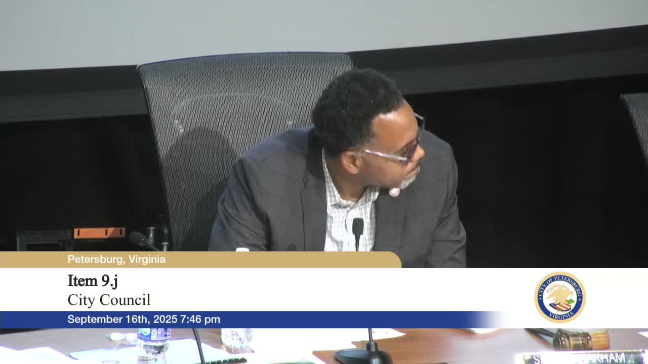 Petersburg City Council Addresses Staffing and Public Information Guidelines