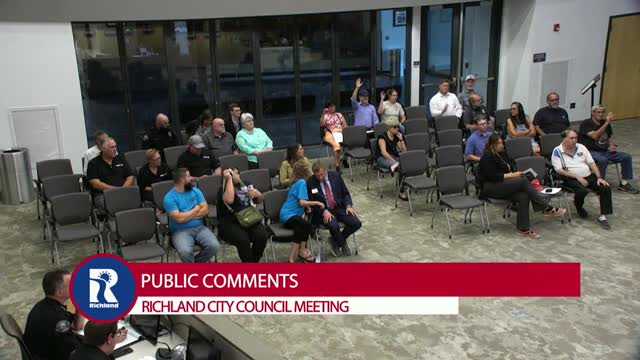 Richland Residents Address Neighborhood Safety Concerns at City Council Meeting