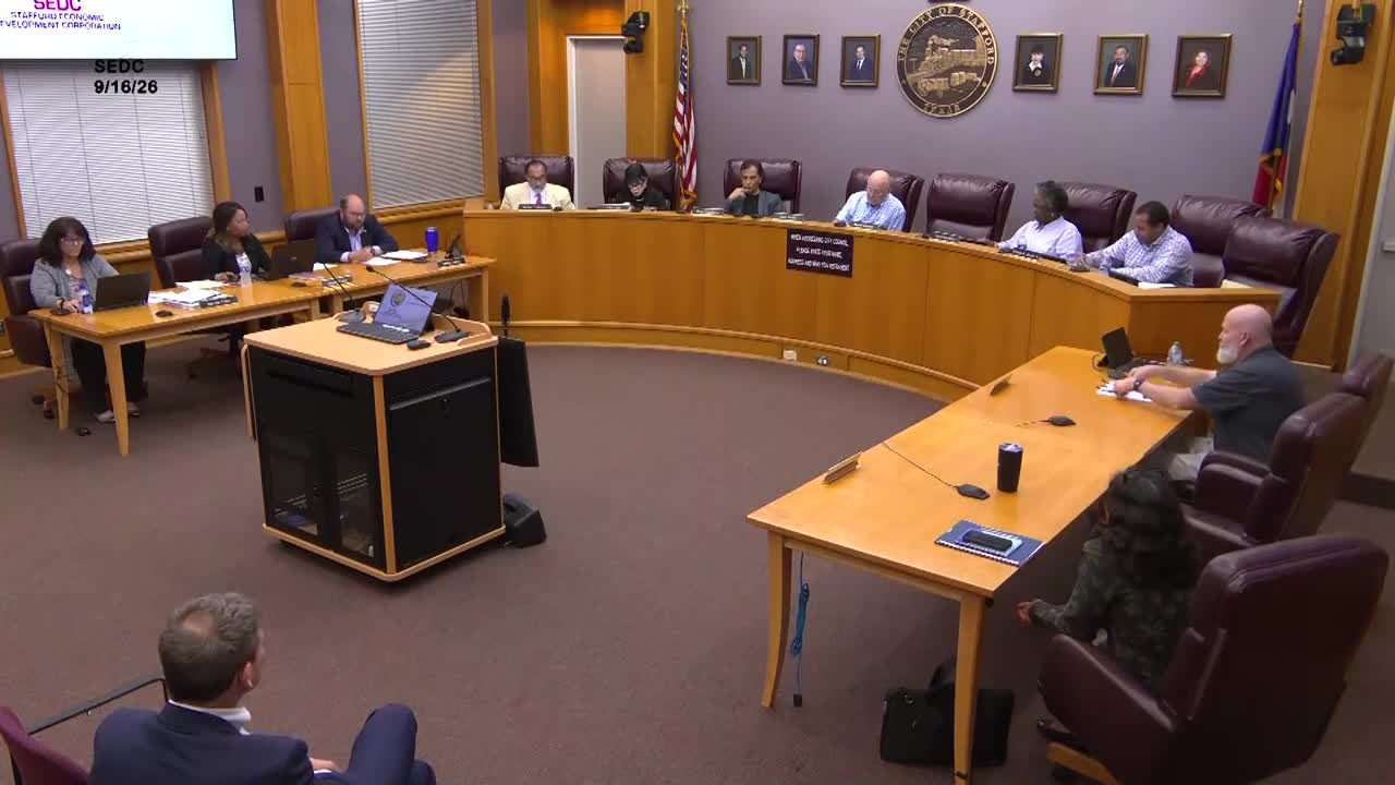Stafford Economic Development Board Considers Contracting Consultant Joe Ash for Development Role