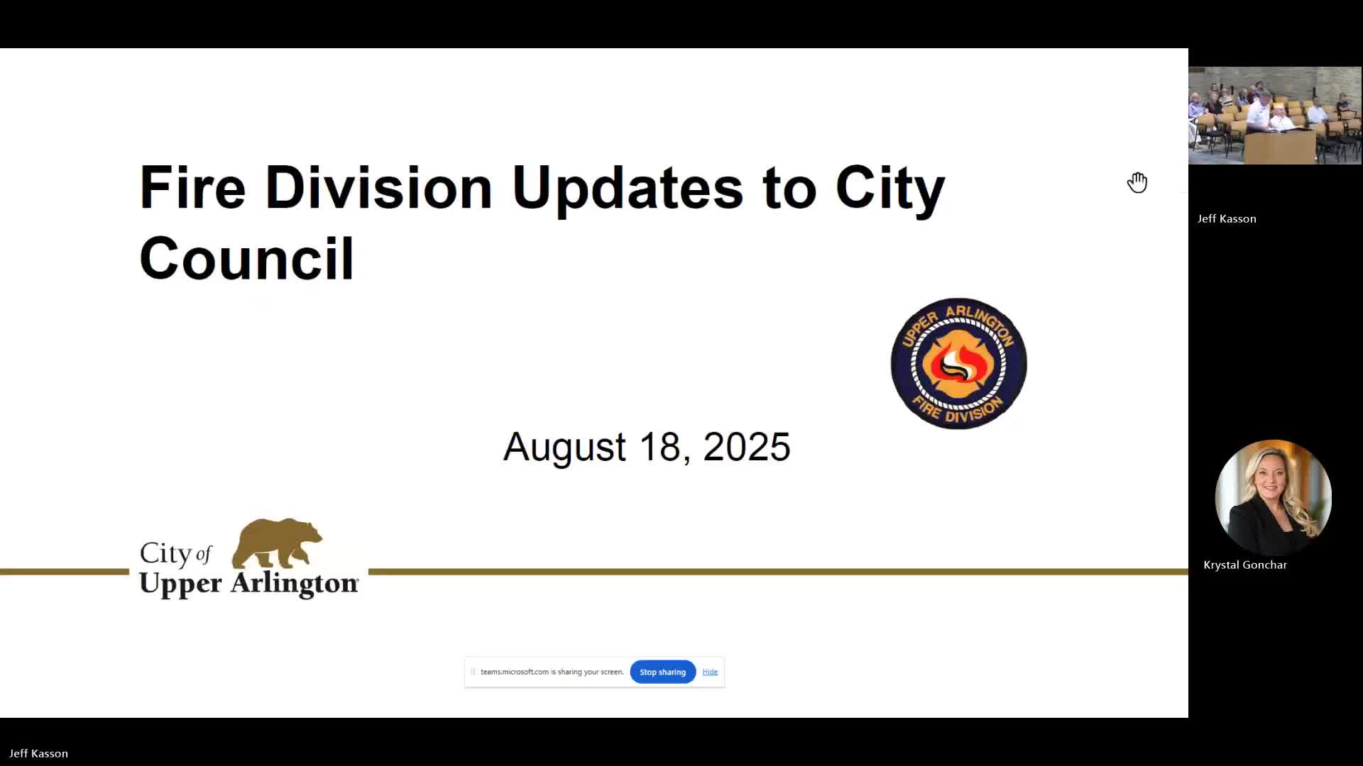Upper Arlington Fire Division reports steady call volume, expands CARES outreach and staff