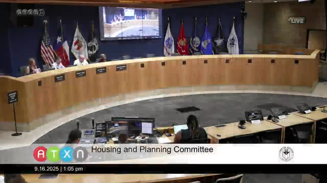 Austin Housing and Planning Committee Reviews Eviction Trends and Land Development Code Amendments