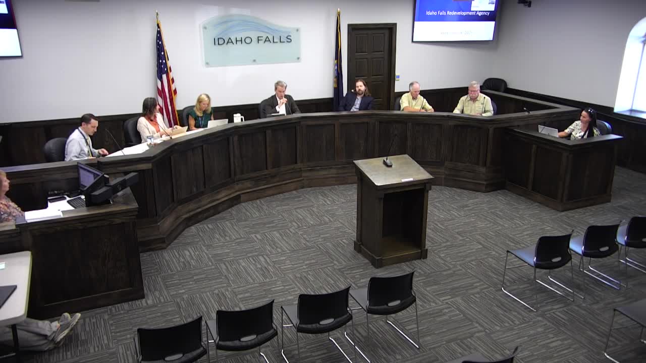 Idaho Falls Redevelopment Agency Approves Urban Renewal Resolutions and Financial Reports