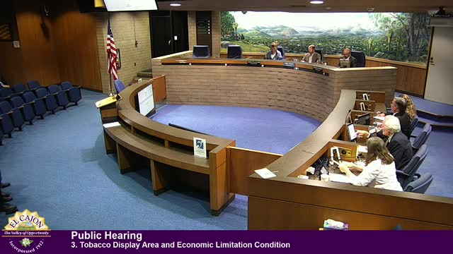 El Cajon City Council considers tobacco display area expansion and smoke shop relocation
