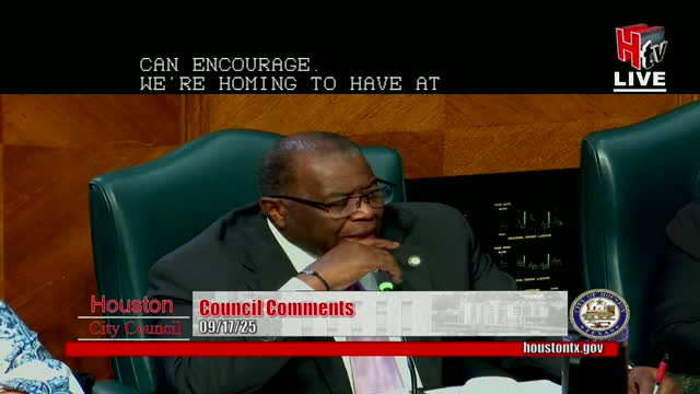 Houston Council Focuses on Equitable Business Support and Ordinance Approval