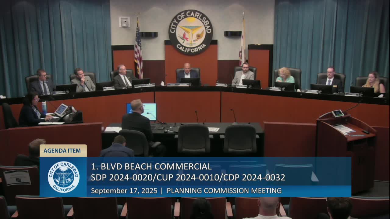 Planning Commission reviews development impacts near St. Michael's Church in Carlsbad