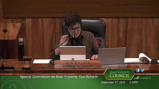 Recess Special Committee Discusses Royal Patent Titles and Land Rights in Hawaii
