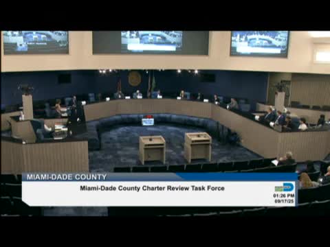 Miami Dade Charter Review Task Force Discusses Constitutional Officers and Amendments
