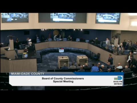 Miami Dade County Commissioners Debate Port Facility Negotiations During Special Meeting