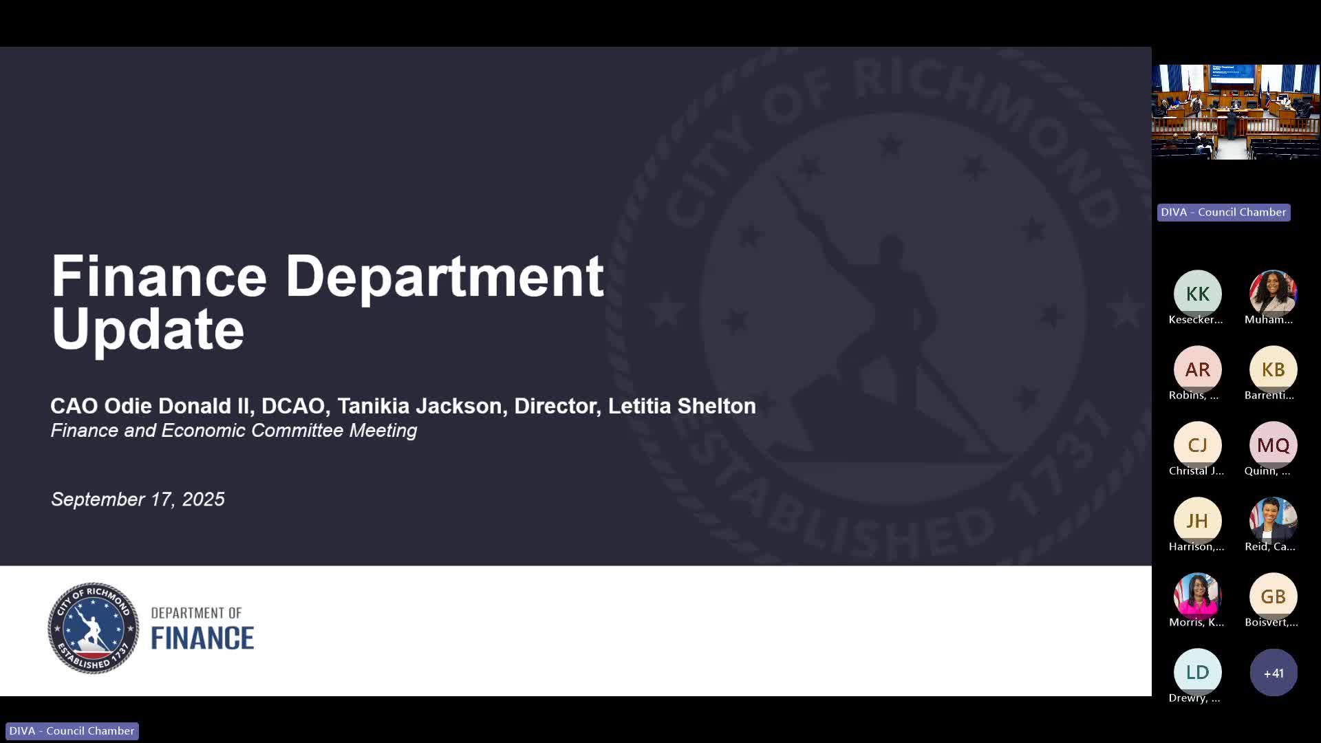 Leticia Shelton outlines financial goals as Richmond's new finance director